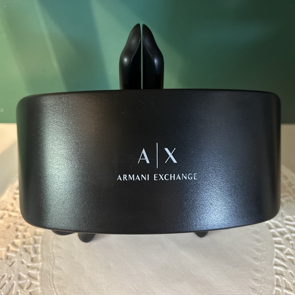 ARMANI EXCHANGE A/X  BLACK  AUTHENTIC  HARD SHELL CASE Sunglasses Eyeglasses - Picture 1 of 4